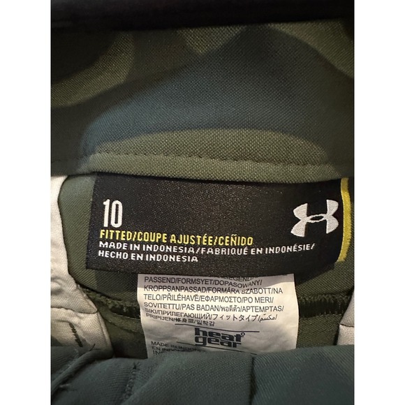 Under Armour Storm1 Women's Size 10 Green Water Resistant Fitted Shorts - Picture 7 of 7